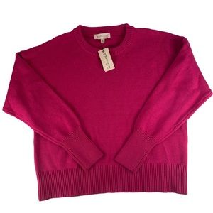 Philosophy Crew Neck Dark Pink Sweater - Size XL NWT